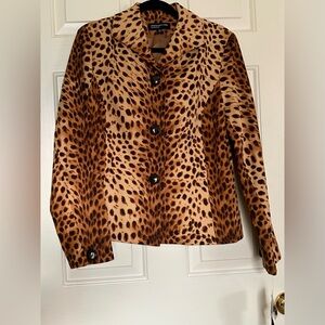 Jones New York Signature Animal Print Blazer
